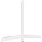 Ekena Millwork Bellingham Architectural Grade PVC Gable Bracket, 108"W x 72"H x 2"D x 6"F, 16/12 Pitch GBP108X72X0206BEL00 - alternate 1